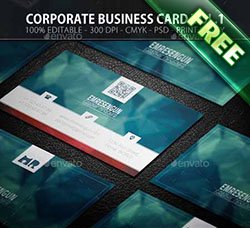 名片模板：Corporate Business Card Vol.01